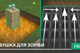 Гайд: Ловушка для зомби [Механизм] на Minecraft PE