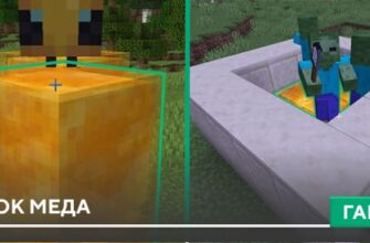 Гайд: Блок меда на Minecraft PE
