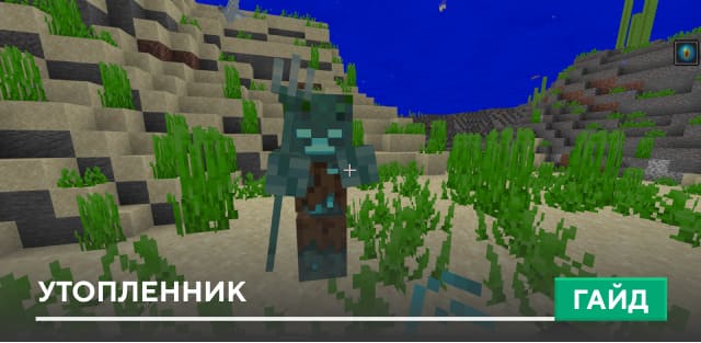 Утопленник [Моб] на Minecraft PE