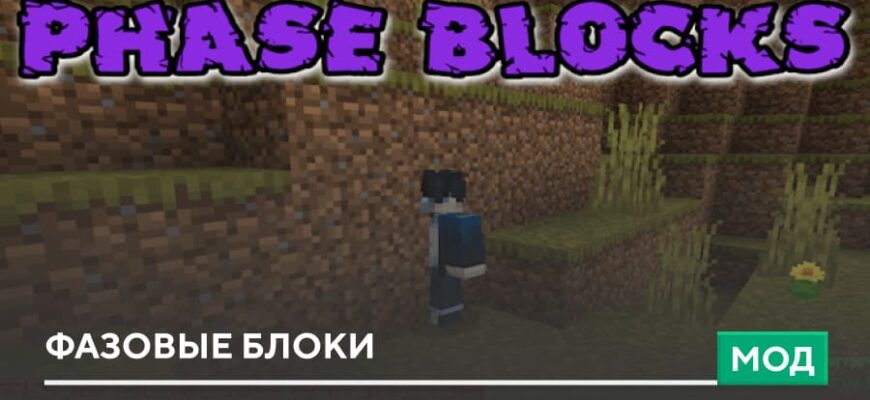 Мод: Фазовые блоки на Minecraft PE