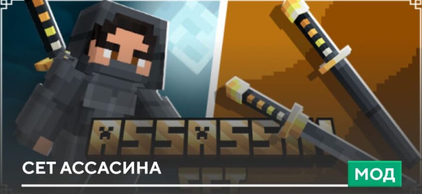 Мод: Сет Ассасина на Minecraft PE